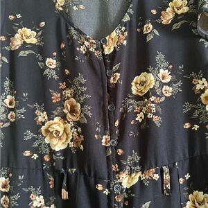 Floral Button-Up Jumpsuit